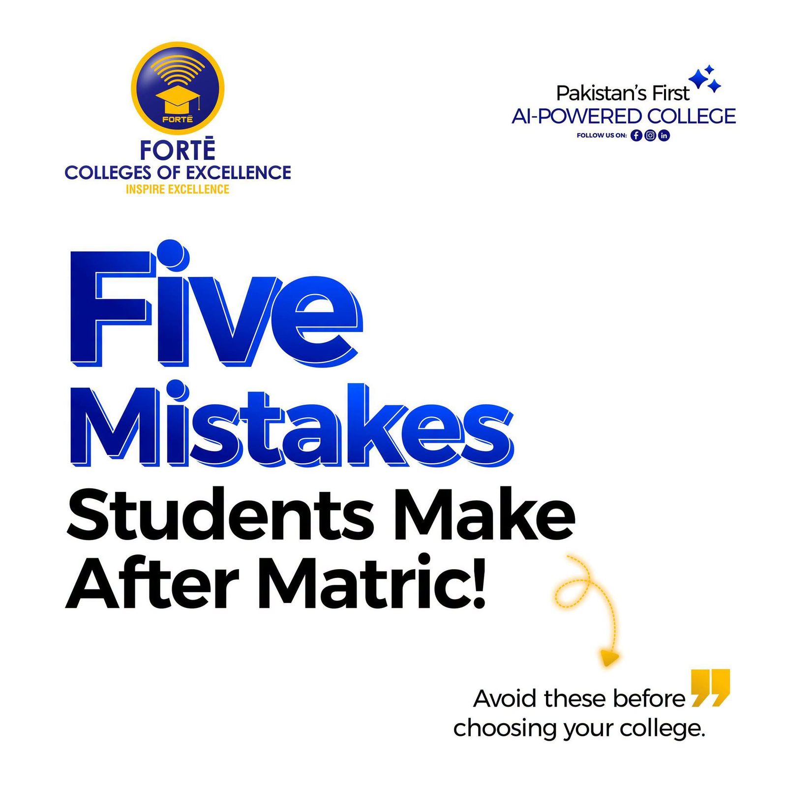 Fortē carousel — Five Mistakes Students Make After Matric (cover)